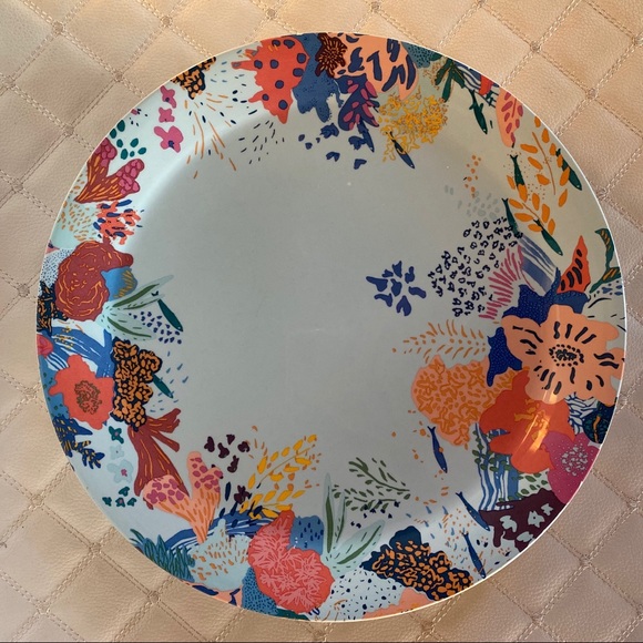 Anthropologie Other - Set (2) Anthropologie blue floral plates